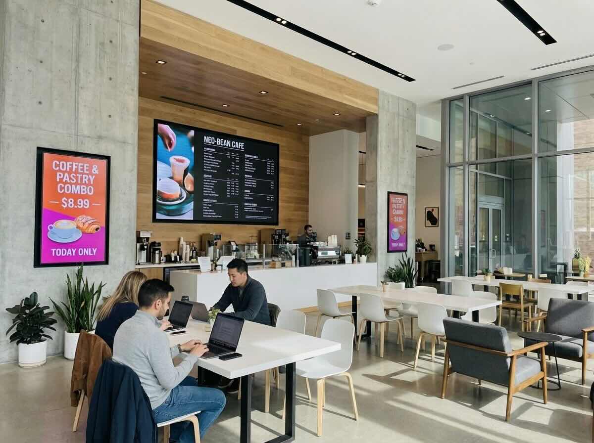 Kahve Zincirleri ve Kafeler Dijital Menüboard Teknolojisine Neden Hızla Geçiyor?